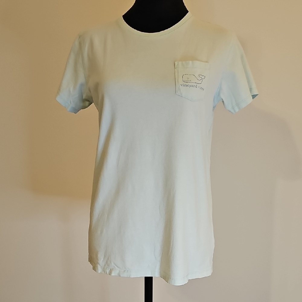 Vineyard Vines Sky Blue Pocket Tee